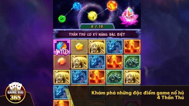 Khám phá những đặc điểm game nổ hũ 4 Thần Thú 