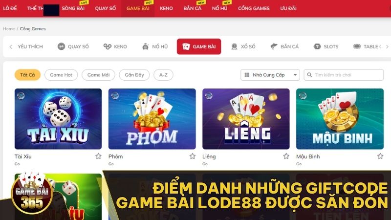 Giftcode Game bài Lode88