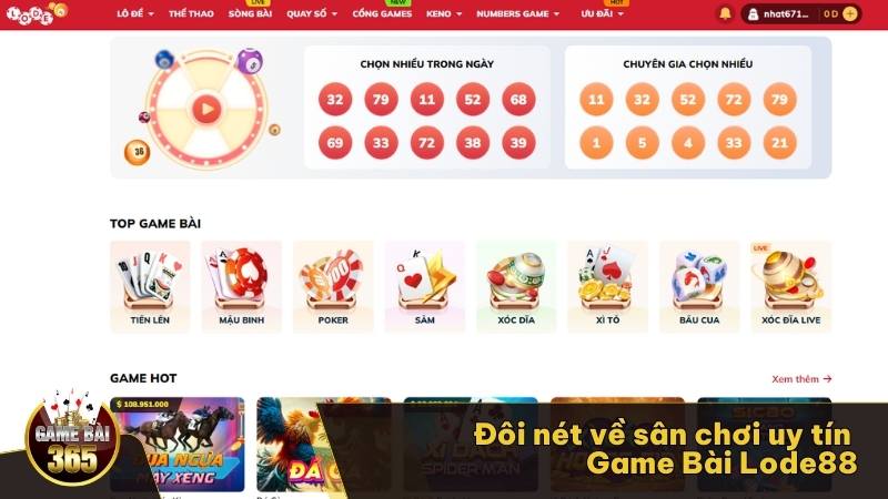 Đôi nét về sân chơi uy tín Game Bài Lode88