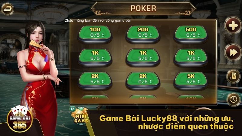 Game Bài Lucky88 với những ưu, nhược điểm quen thuộc