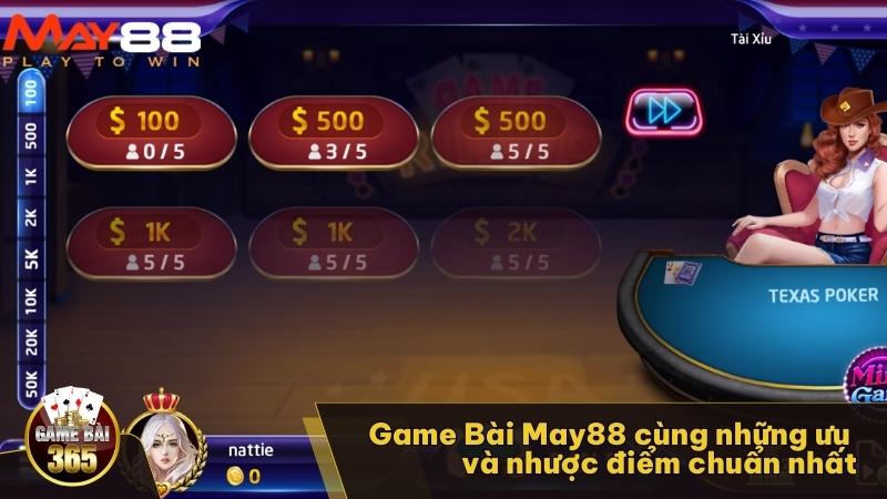 Game Bài May88 cùng những ưu và nhược điểm chuẩn nhất